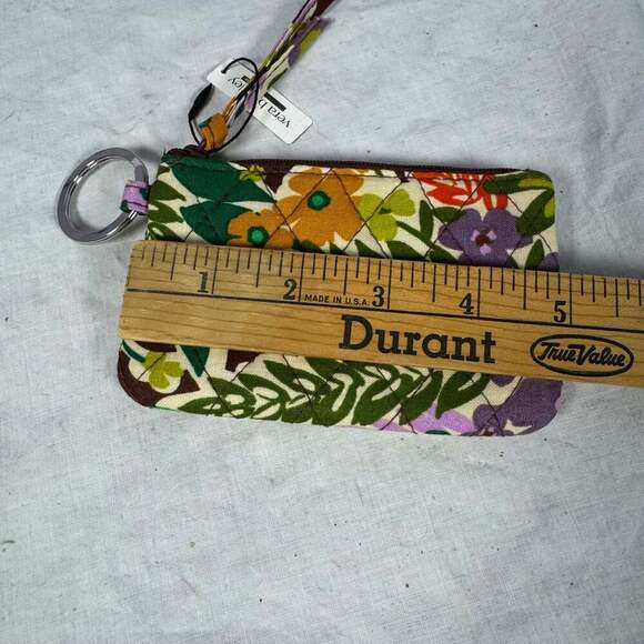 Vera Bradley Rain Forest Canopy Zip ID Key Case NWT Coin Purse - Picture 4 of 6